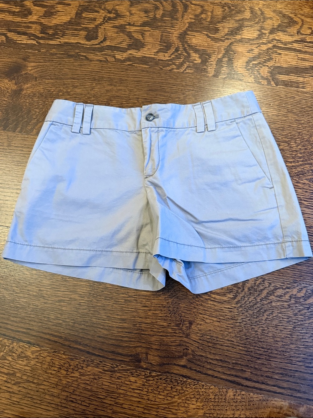 LOFT Light Blue Cotton Chino Shorts